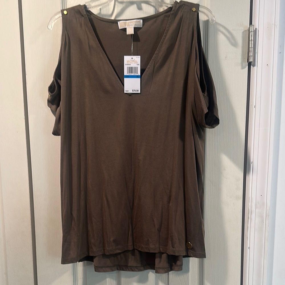 Michael Kors Cold Shoulder Blouse